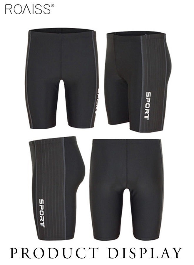 roaiss Men Swimming Trunks with Comfortable Lining, Swim Jammers for Men, Quick-drying Shorts with Adjustable Internal Drawstring and Elastic Waistband, Perfect for Swimming, Beach or Water Sports - Image 5